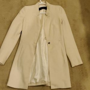Zara Cream Coat XS